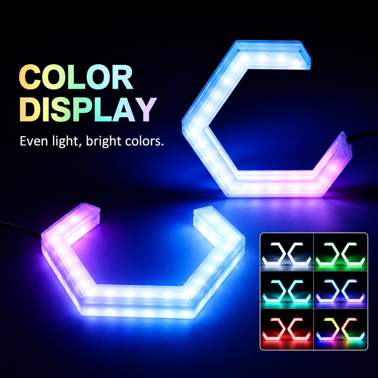 Toxic Glow™ RGB Bluetooth Angel Eye Halo Rings w/ Turn Signal (2PCS)