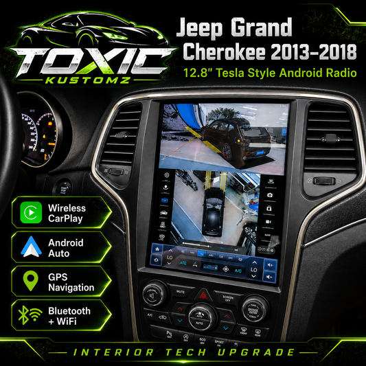 Jeep Grand Cherokee 2013–2018 12.8" Tesla Style Android Radio with CarPlay