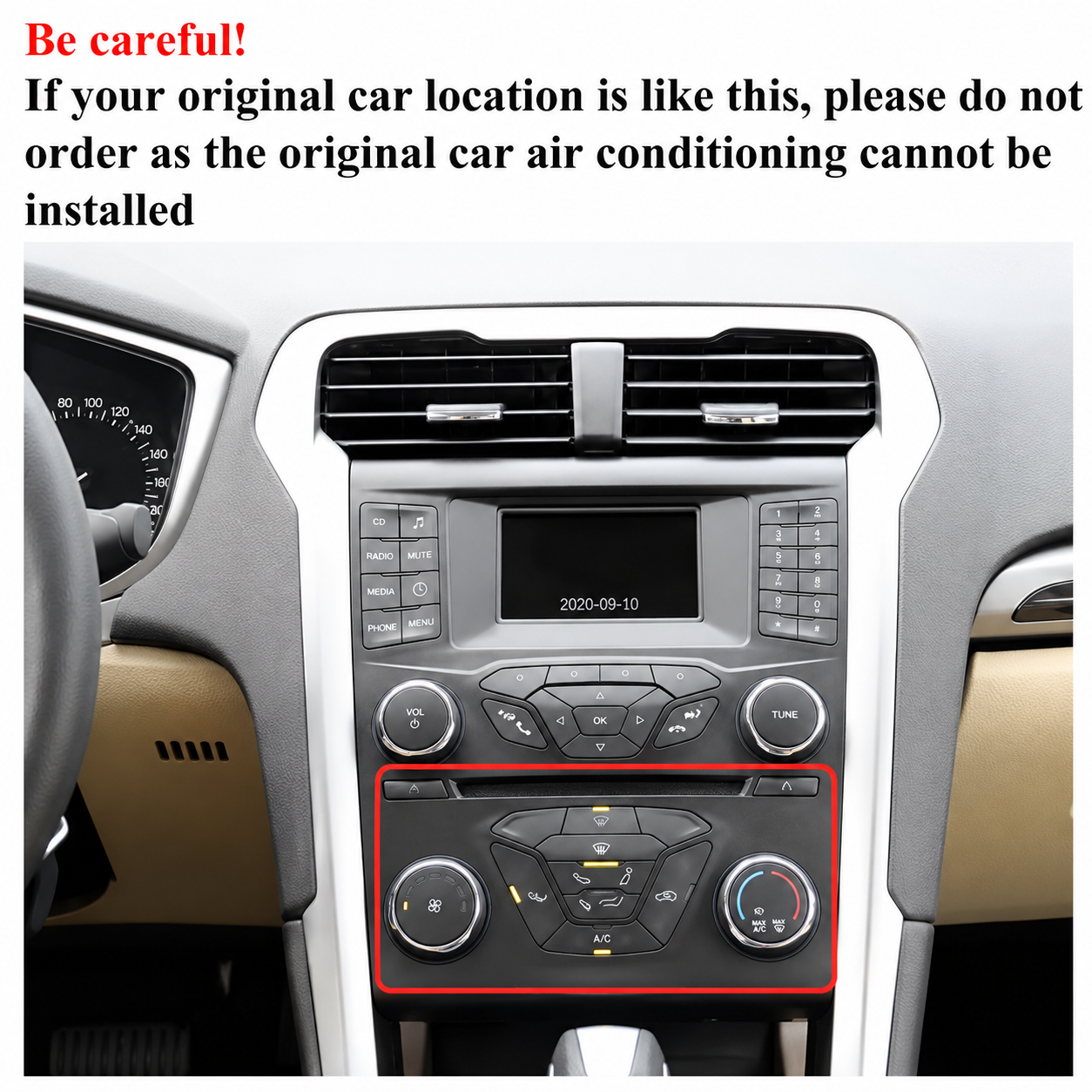 Ford Fusion/ Mondeo MK5 2013–2018 9.7" Tesla Style Android Radio with CarPlay