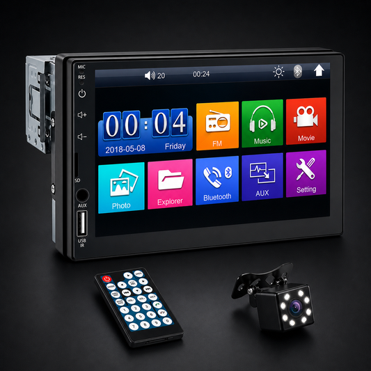 ToxicDrive 7" Touchscreen Multimedia Player (Universal 1 DIN)