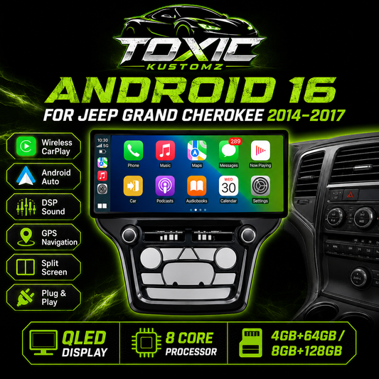 Jeep Grand Cherokee 2014–2017 Android CarPlay Radio