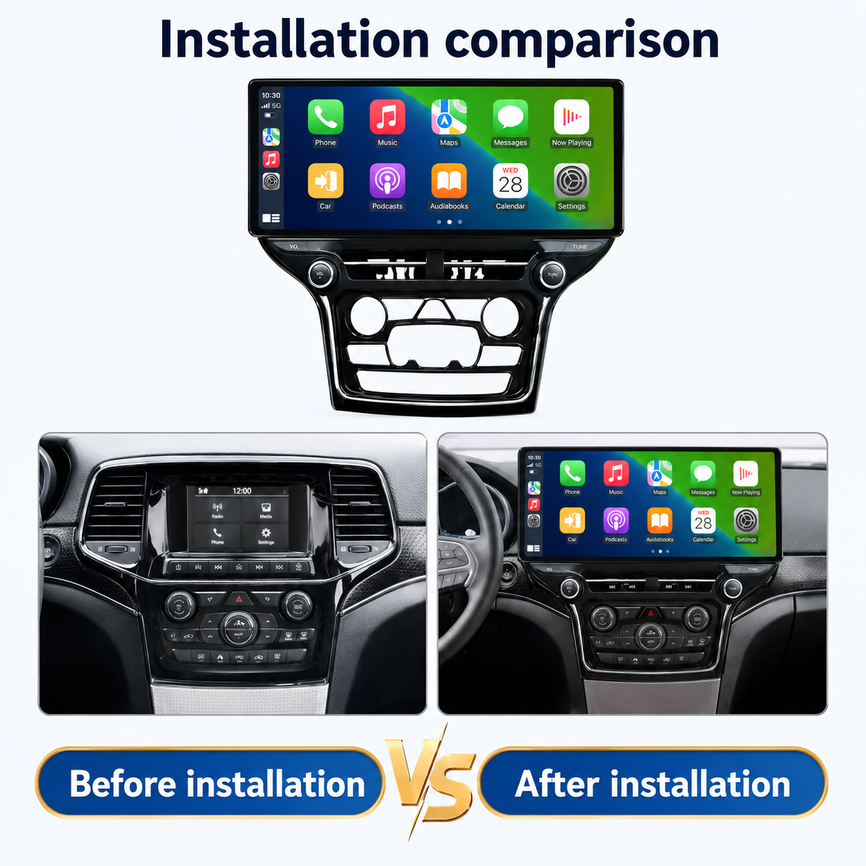Jeep Grand Cherokee 2014–2017 Android CarPlay Radio