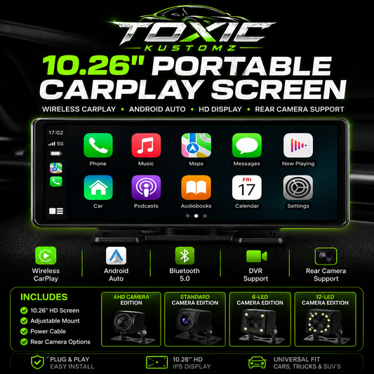 10.26" Portable Wireless CarPlay Screen
