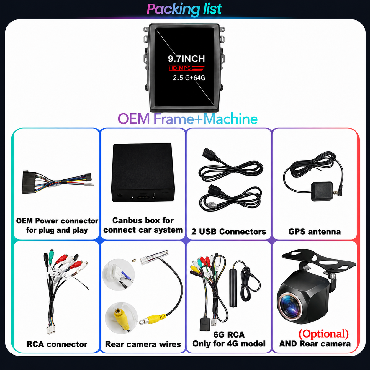 Ford Fusion/ Mondeo MK5 2013–2018 9.7" Tesla Style Android Radio with CarPlay