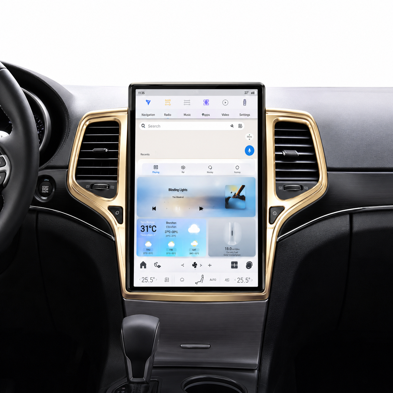 Jeep Grand Cherokee 2014–2021 Tesla Style Android Radio